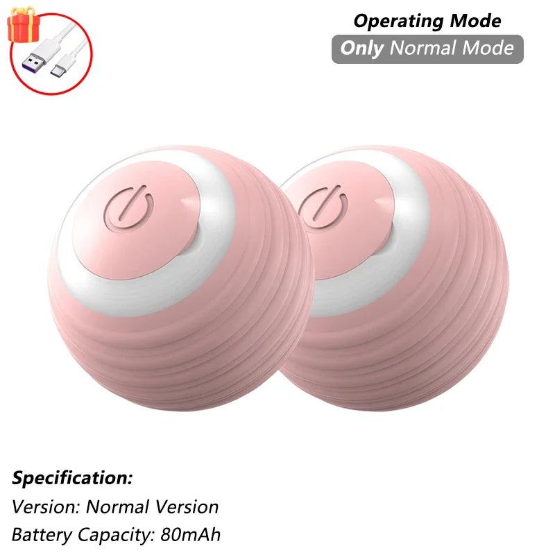 Smart Interactive Cat Ball Toy – Auto-Rolling with Tail, 3 Play Modes, Rechargeable | New Version