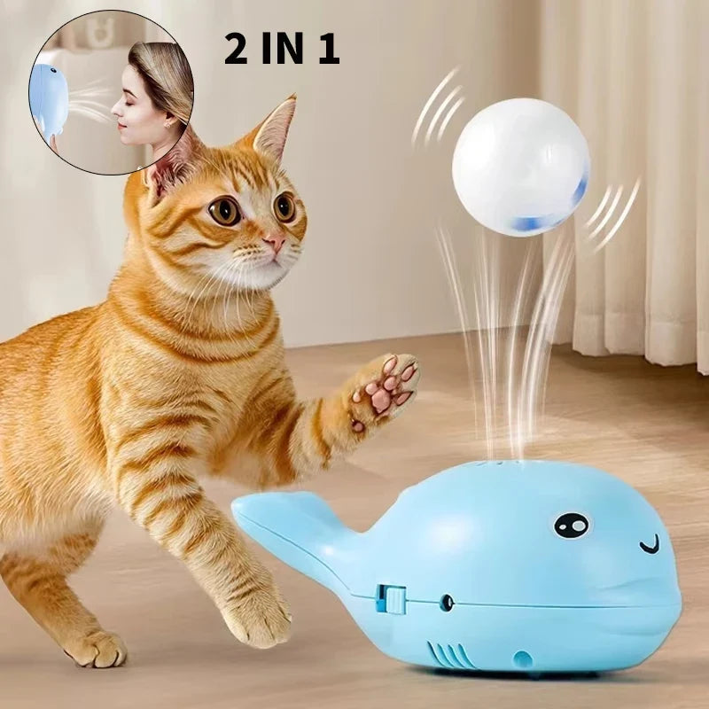 Electric Floating Ball Cat Toy – USB Rechargeable Interactive Kitten Training Toy