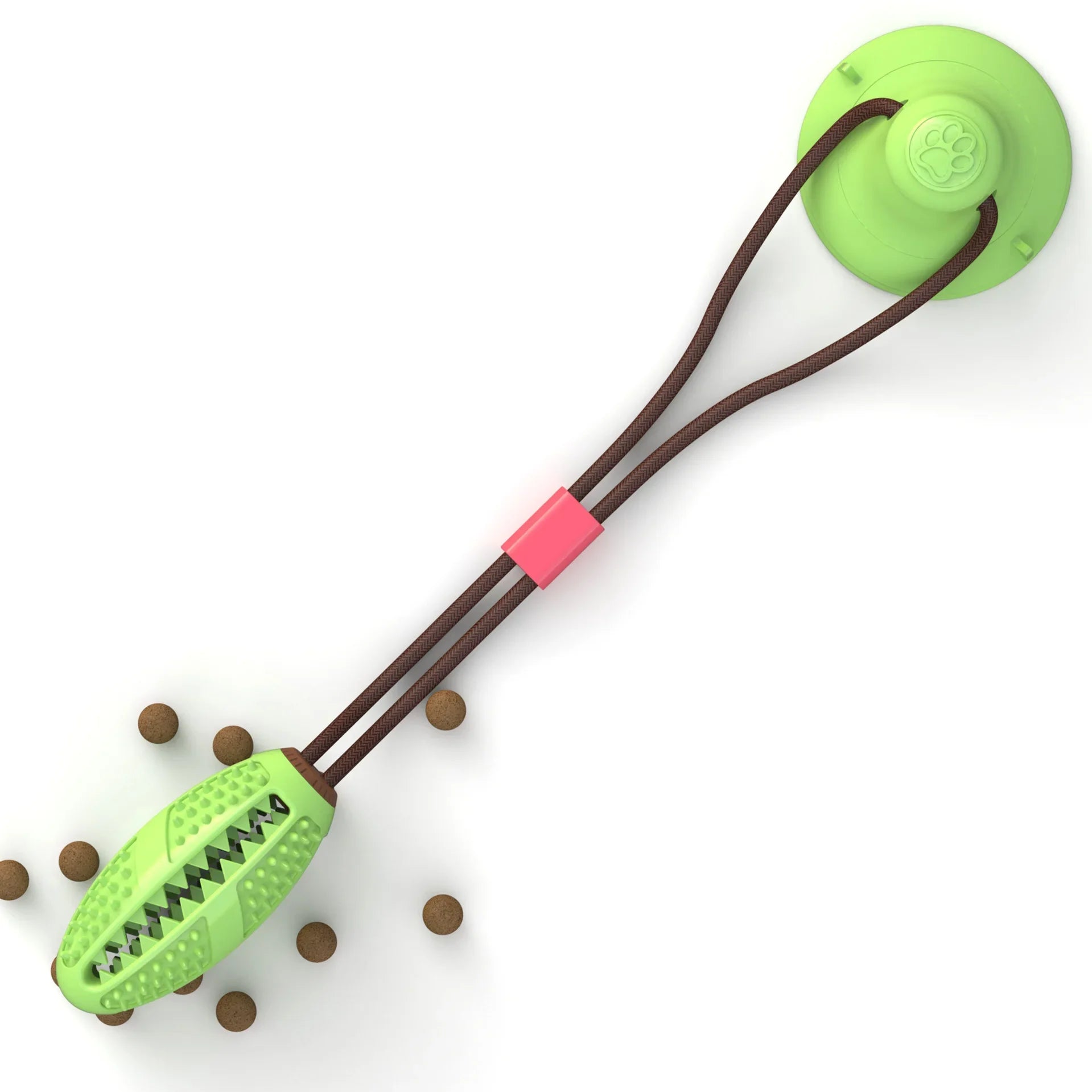 Large Dog Chew Ball Toy with Suction Cup & Rope – Interactive Slow Feeder, Teeth Cleaning Toy for Husky, Alaska & Large Breeds