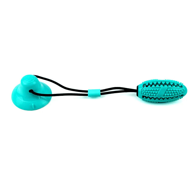 Large Dog Chew Ball Toy with Suction Cup & Rope – Interactive Slow Feeder, Teeth Cleaning Toy for Husky, Alaska & Large Breeds