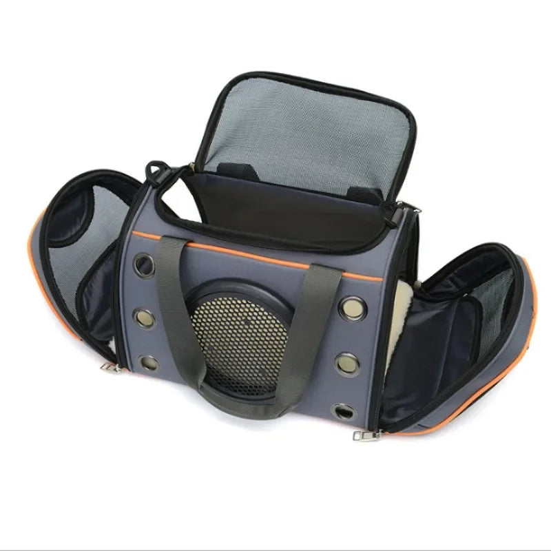 Breathable Pet Carrier Bag – Portable Cat & Dog Sling Backpack | Crossbody Handbag for Small Pets | 2 Sizes