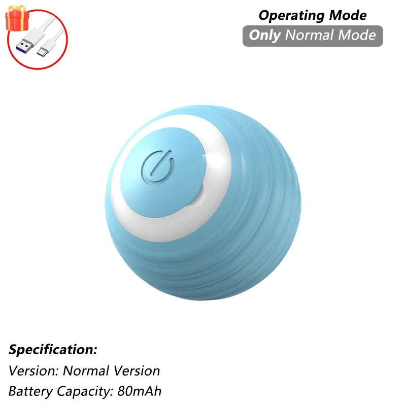 Smart Interactive Cat Ball Toy – Auto-Rolling with Tail, 3 Play Modes, Rechargeable | New Version