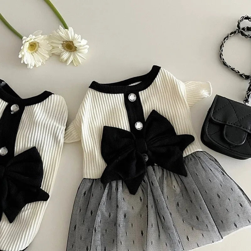 Dog Princess Dress – Cute Mesh Bow Lace Summer Pet Skirt for Small Dogs & Cats | Chihuahua Poodle Puppy Clothes