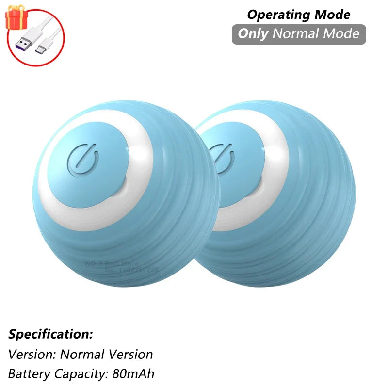 Smart Interactive Cat Ball Toy – Auto-Rolling with Tail, 3 Play Modes, Rechargeable | New Version