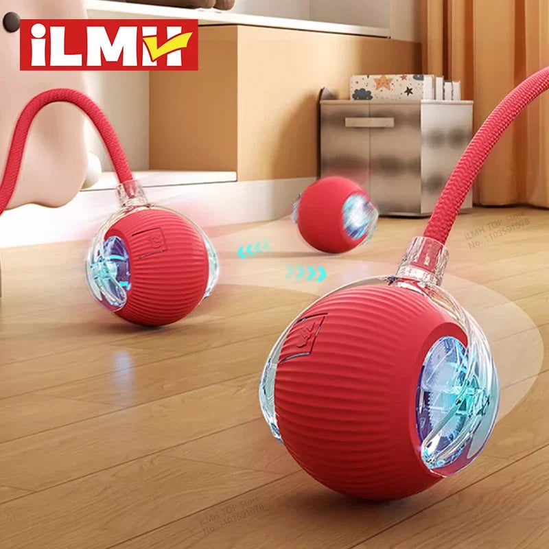 Smart Interactive Cat Ball Toy – Auto-Rolling with Tail, 3 Play Modes, Rechargeable | New Version