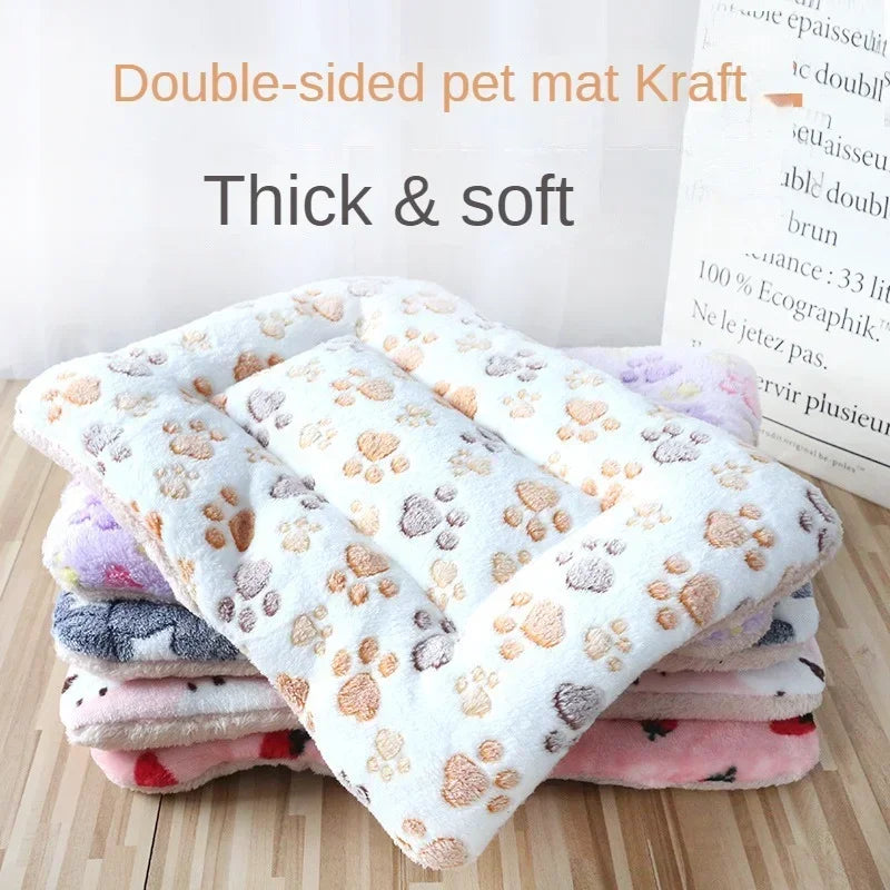 Double-Sided Pet Mat – Plush Sleeping Bed for Cats & Small Dogs
