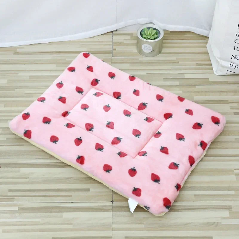 Double-Sided Pet Mat – Plush Sleeping Bed for Cats & Small Dogs