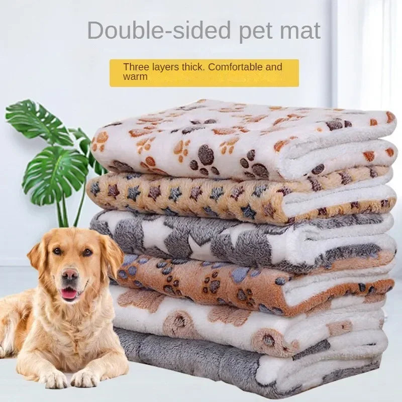 Double-Sided Pet Mat – Plush Sleeping Bed for Cats & Small Dogs