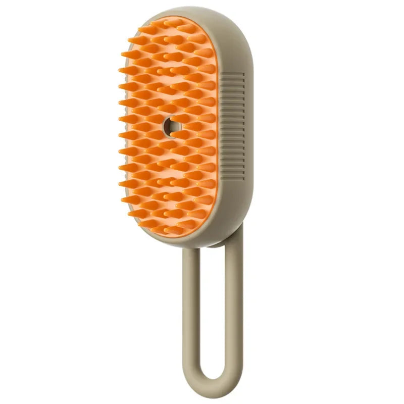 3-in-1 Electric Steam Pet Grooming Brush – Spray, Massage & Deshedding for Dogs & Cats